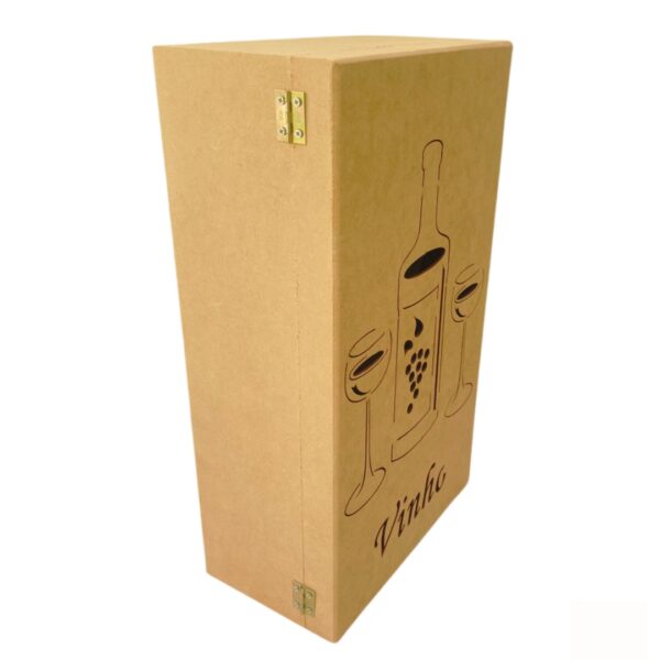 2134 Caixa de Vinho e Taça Escrita - Image 3