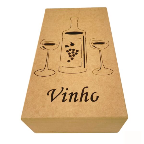 2134 Caixa de Vinho e Taça Escrita