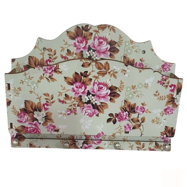 1783 Porta Cartas e Chaves Adesivado Floral