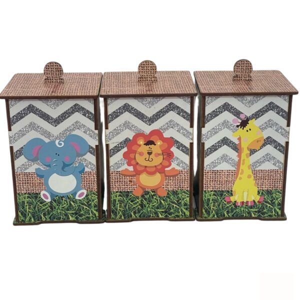 2542 Kit 03 Potes Adesivado Safari
