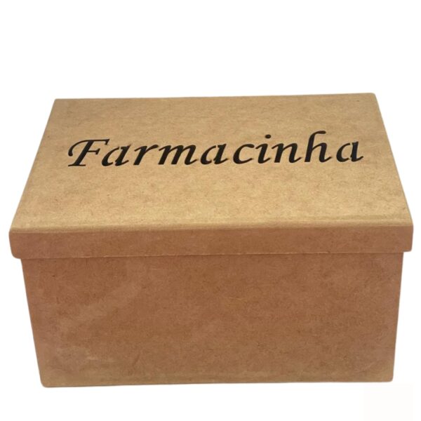 216 Farmacinha Lisa Tampa Sapato Escrita a Laser
