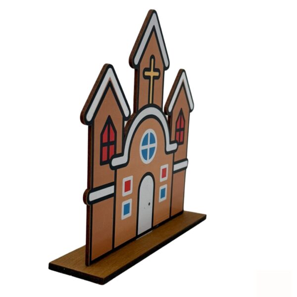 703331 Igreja Adesivada de MDF - Image 2