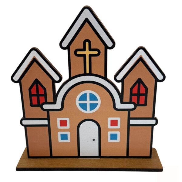703331 Igreja Adesivada de MDF