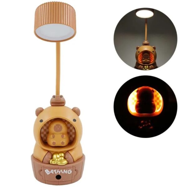 Luminária de Mesa Capivara LED 29cm em Plástico Modelo 1
