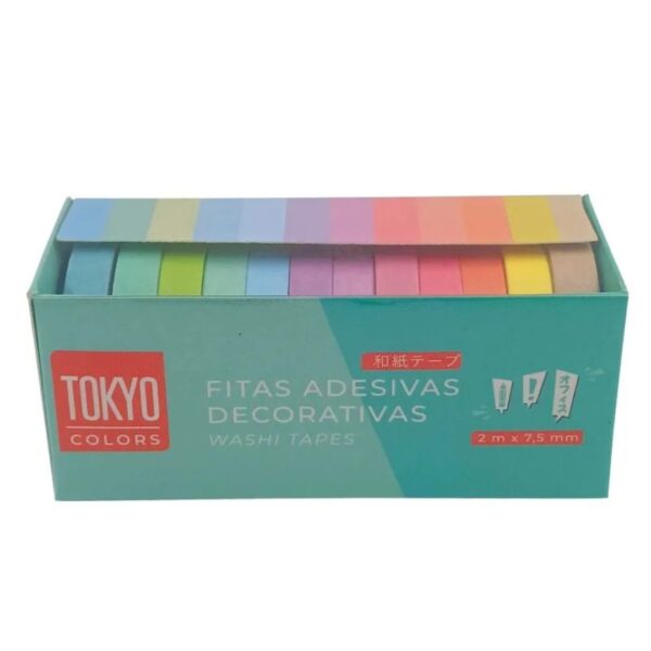Jogo de Fitas Adesivas Decorativas em Papel