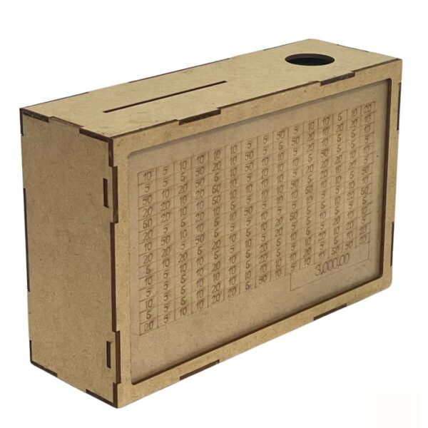 R9085 - Cofre MDF Desafio Kakebo com Acrílico 3.000 - Imagem 2