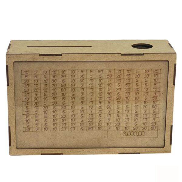 R9085 - Cofre MDF Desafio Kakebo com Acrílico 3.000
