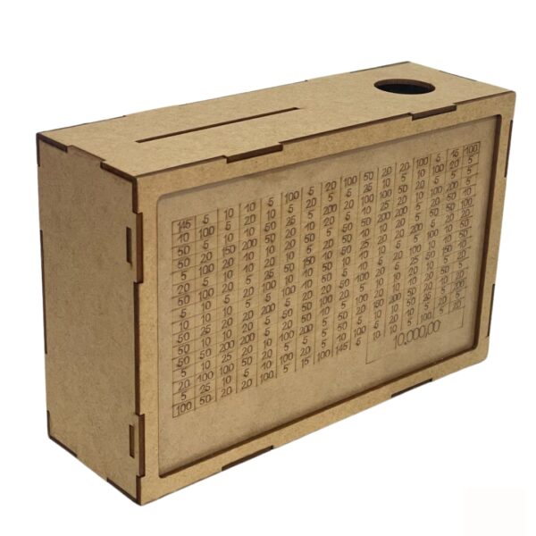 R90851- Cofre MDF Desafio Kakebo com Acrílico 10.000 - Imagem 2