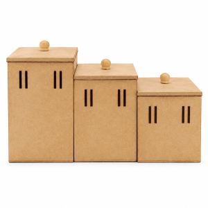 Conjunto de Caixas MDF em Degraus