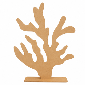 Coral Decorativo em MDF Natural