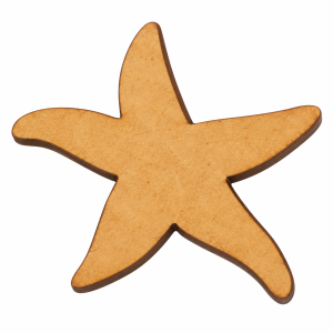 Estrela-do-mar de MDF natural