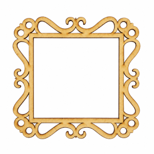 Moldura ornamental de MDF dourado