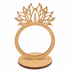Ornamento de MDF com Flor de Lótus