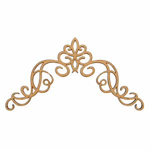 Ornamento de MDF em Filigrana Simétrica