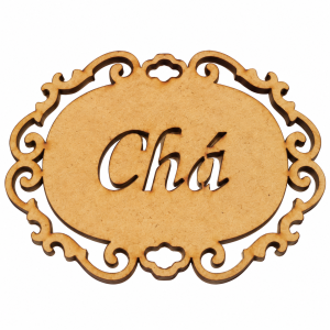 Plaque Ornamental de Chá em MDF