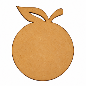 Recorte de MDF em forma de fruta