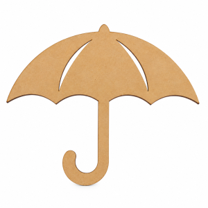 Recorte de guarda-chuva em MDF natural