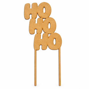 Topo de Bolo MDF Ho Ho Ho