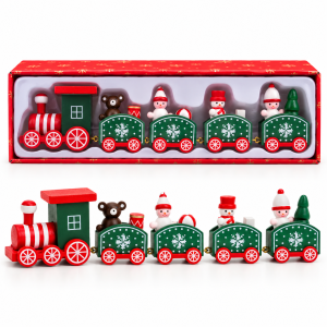 Trem Natal de Madeira em Caixa (1)